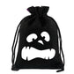 ⌛Limited-Time Offer-Halloween Drawstring Burlap Bags Spooky Face Treat Pouch