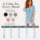 New Arrival✨🌸 V-Neck Zip Dress with Half Sleeves – Lightweight Drape for Effortless Everyday Elegance