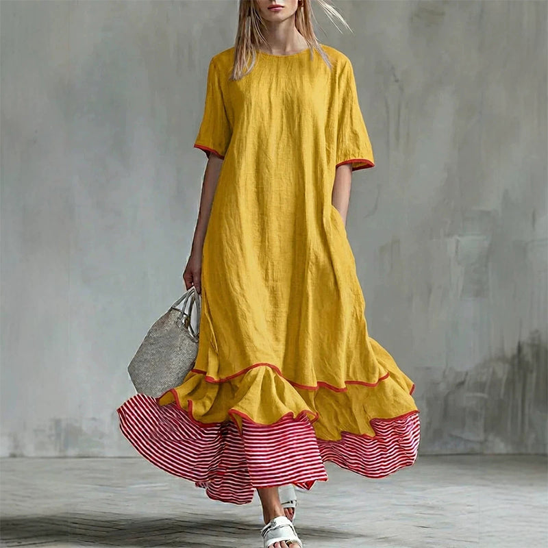 Women's Summer Tiered Ruffle Maxi Dress