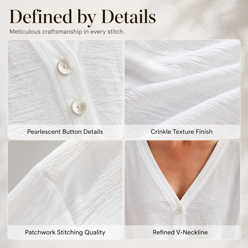⌛Limited-Time Offer-Women’s V-Neck Button Up Cardigan Casual Shirt