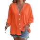 ⌛Limited-Time Offer-Women’s V-Neck Button Up Cardigan Casual Shirt
