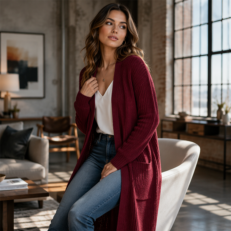 Autumn Long Sleeve Loose Cardigan