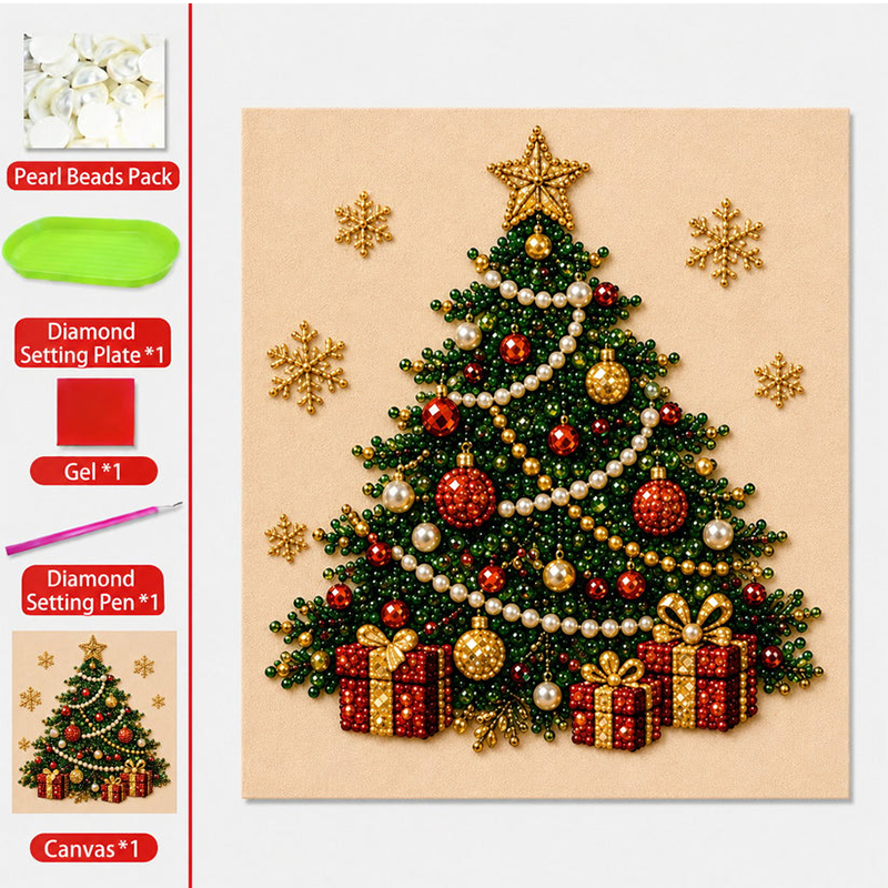 🎄🎊Christmas Special 50% Off! 🎅Boost your Christmas atmosphere! 🦌Favorite for DIY lovers!💎DIY Christmas Pearl Art Kit