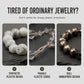Bold Viking Natural Stone Beaded Bracelet