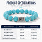 Bold Viking Natural Stone Beaded Bracelet