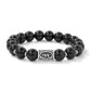 Bold Viking Natural Stone Beaded Bracelet