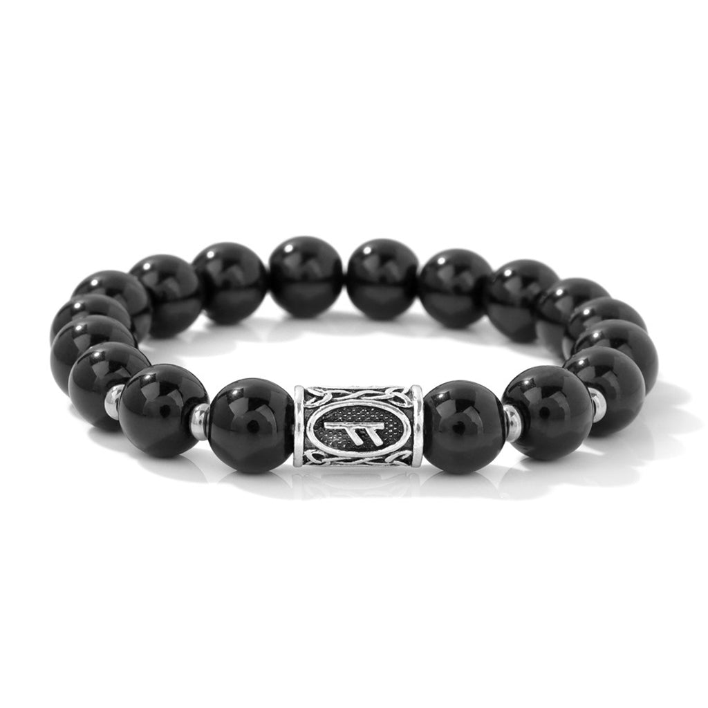 Bold Viking Natural Stone Beaded Bracelet