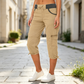 🌺Summer Hot Sale 50% OFF💐Women's High-Waist Cargo Capri Pants