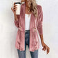⌛Limited-time offer-Women's Double-Breasted Velvet Cardigan