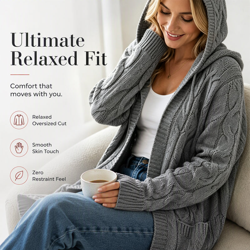 Your New Favorite Cozy Layer — Women's Long Hooded Knit Cardigan with Pockets for Effortless Layering, Everyday Comfort, and Relaxed Fall Style