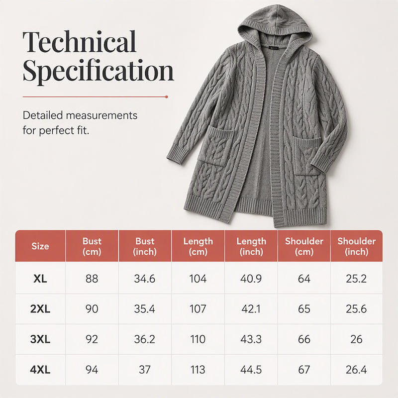 Your New Favorite Cozy Layer — Women's Long Hooded Knit Cardigan with Pockets for Effortless Layering, Everyday Comfort, and Relaxed Fall Style
