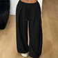 Women's Casual Pleated Wide-Leg Sweatpants