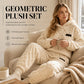 ⏳Autumn Hot Sale 59% OFF!!🔥🍂 Embossed Geometric Plush Set – Timeless Comfort & Effortless Style For Every Occasion
