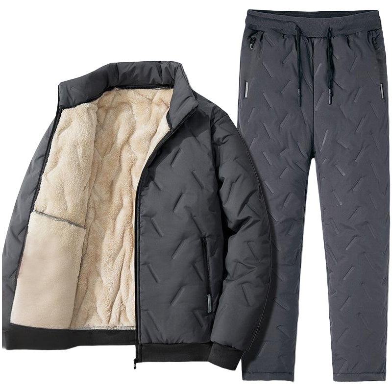 ❄️ Men's Stylish Warm Jacket & Pants Two-Piece Set