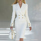 ✨New Arrivals & Special Offers-Women's Double-Breasted Blazer Dress