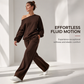 🌸Plus-Size Loose Fit, Freedom to Move🧘 Women's Leisure 2-Piece Set – Elastic Waist & Side Pockets | Loose & Non-Restrictive, Comfortable & Free ✨