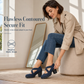 Womens Round Toe Crisscross Strap Mary Jane Shoes Chunky Heel Platform Cutout High Heels