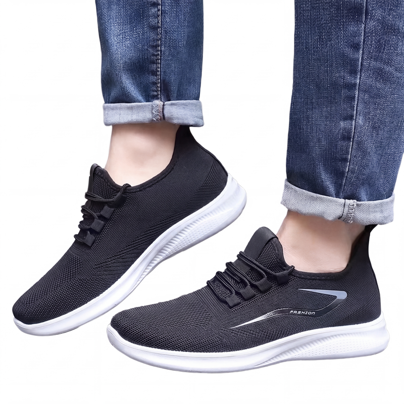 👟 Light on Your Feet | Men's Breathable 3D-Knit Slip-On Running Shoes