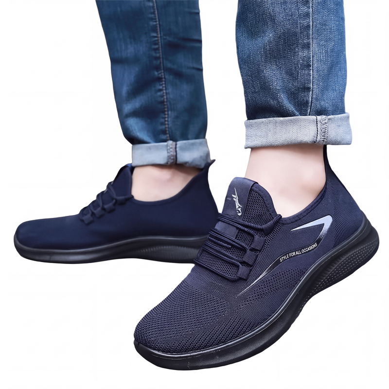 👟 Light on Your Feet | Men's Breathable 3D-Knit Slip-On Running Shoes