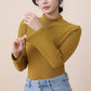 Women's Warm-Lined Mock Neck Fitted Top