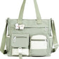 Cute Messenger Bag for Teen Girls with 2 Badges
