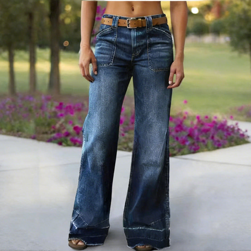 👖✨Bestseller -Women's Retro Flare Jeans with Pockets
