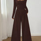 🚨 24-Hour Deal! Don’t Miss Out 💨Women's Casual Square Neck Wide-Leg Jumpsuit