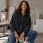 ✨ Polished Comfort | Women's High-Waisted Straight-Leg Trousers with Front Pockets