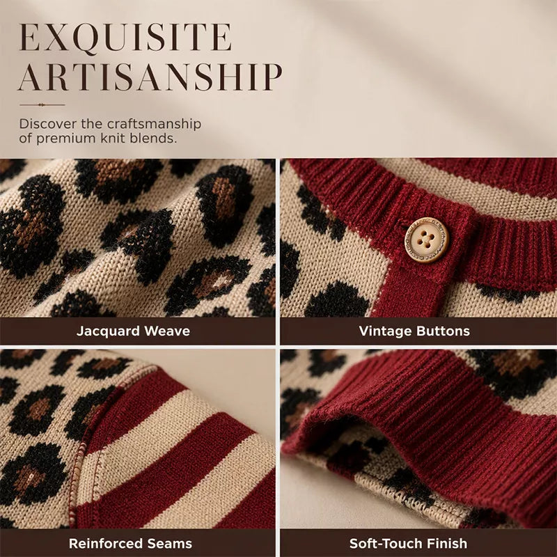 🐆 Statement Print, Cozy Layers | Women's Leopard Print Cardigan ⚡