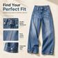 👖 Waist-Defining Fit, Longer-Looking Legs | Women's High-Rise Seamed Wide-Leg Jeans