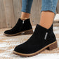 🌸Hot Sale 50% OFF💖Women's Side Zipper Low Heel Ankle Boots