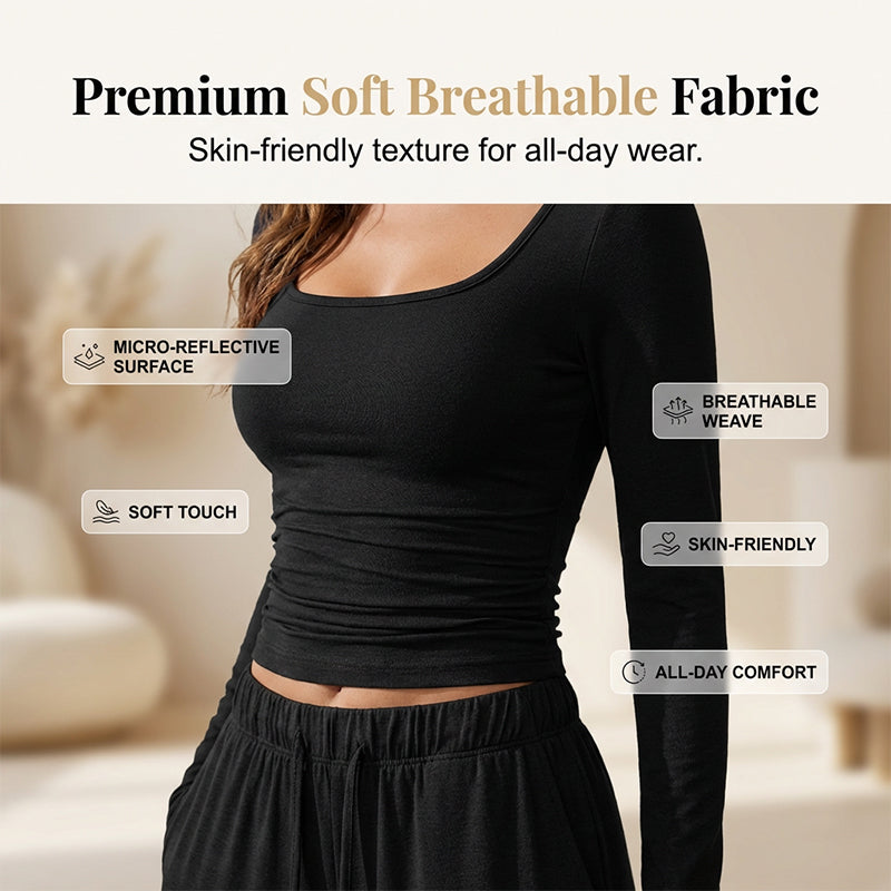 💫 Flattering Square Neck, Effortless Two-Piece Style | Women's Wide-Leg Set ⚡ Free Shipping