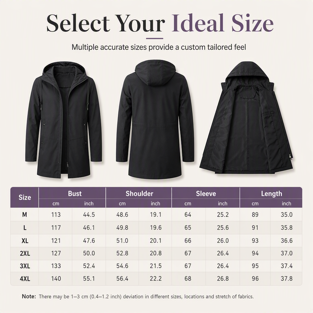 🌬️ Wind Protection, Clean Everyday Fit | Men's Hooded Windbreaker Coat ⚡ Free Shipping