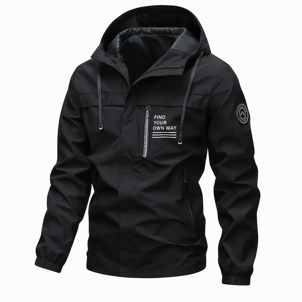 🌧️ Weather Protection, Everyday Versatility | Men's Detachable-Hood Windbreaker