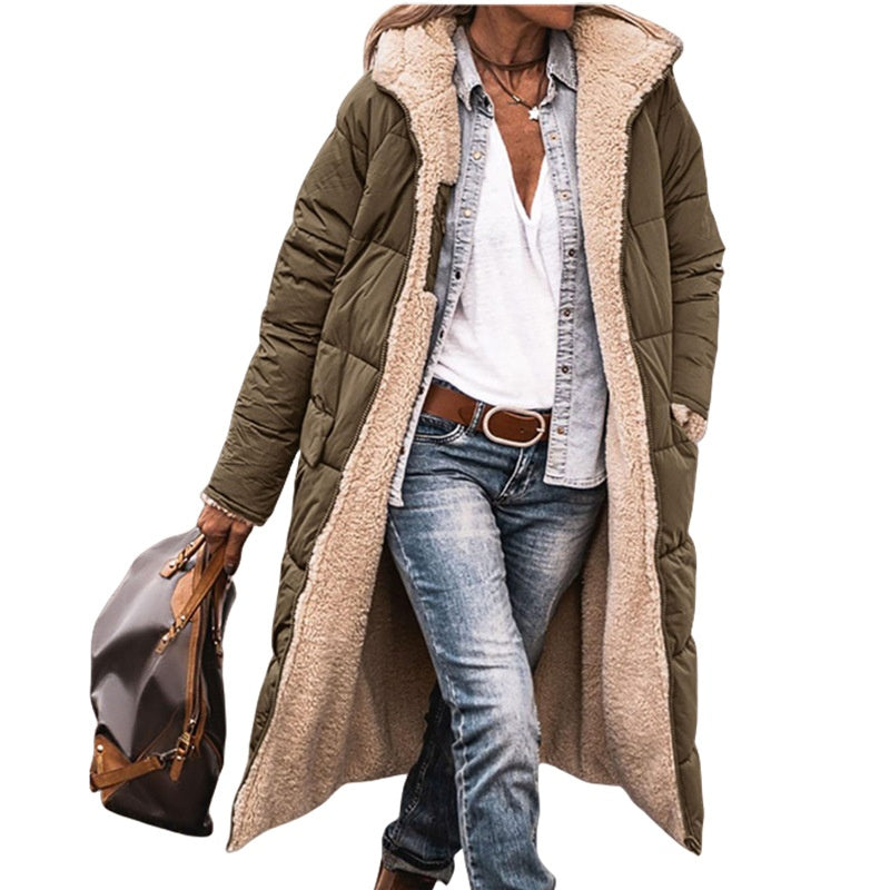 ✨Free Shipping✨Reversible Hooded Padded Slim-Fit Coat