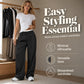 Women's High Waist Straight Leg Pants