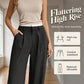 Women's High Waist Straight Leg Pants