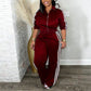 Chic Athletic Tracksuit - Long Sleeve Jacket and Pants Outfit