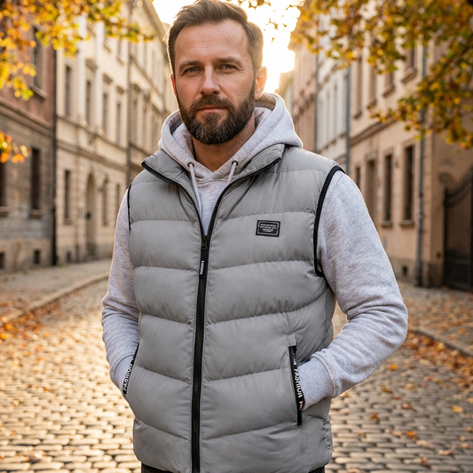 🦺 Warm Core, Easy Movement | Men's Padded Stand-Collar Vest ⚡ Free Shipping