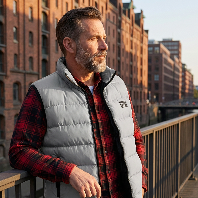 🦺 Warm Core, Easy Movement | Men's Padded Stand-Collar Vest ⚡ Free Shipping