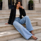 👖 Stretch Comfort, Flattering Wide-Leg Fit | Women's High-Rise Denim Jeans