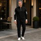 Men's Casual Half-Zip Pullover & Pants Set
