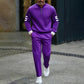 Men's Casual Half-Zip Pullover & Pants Set