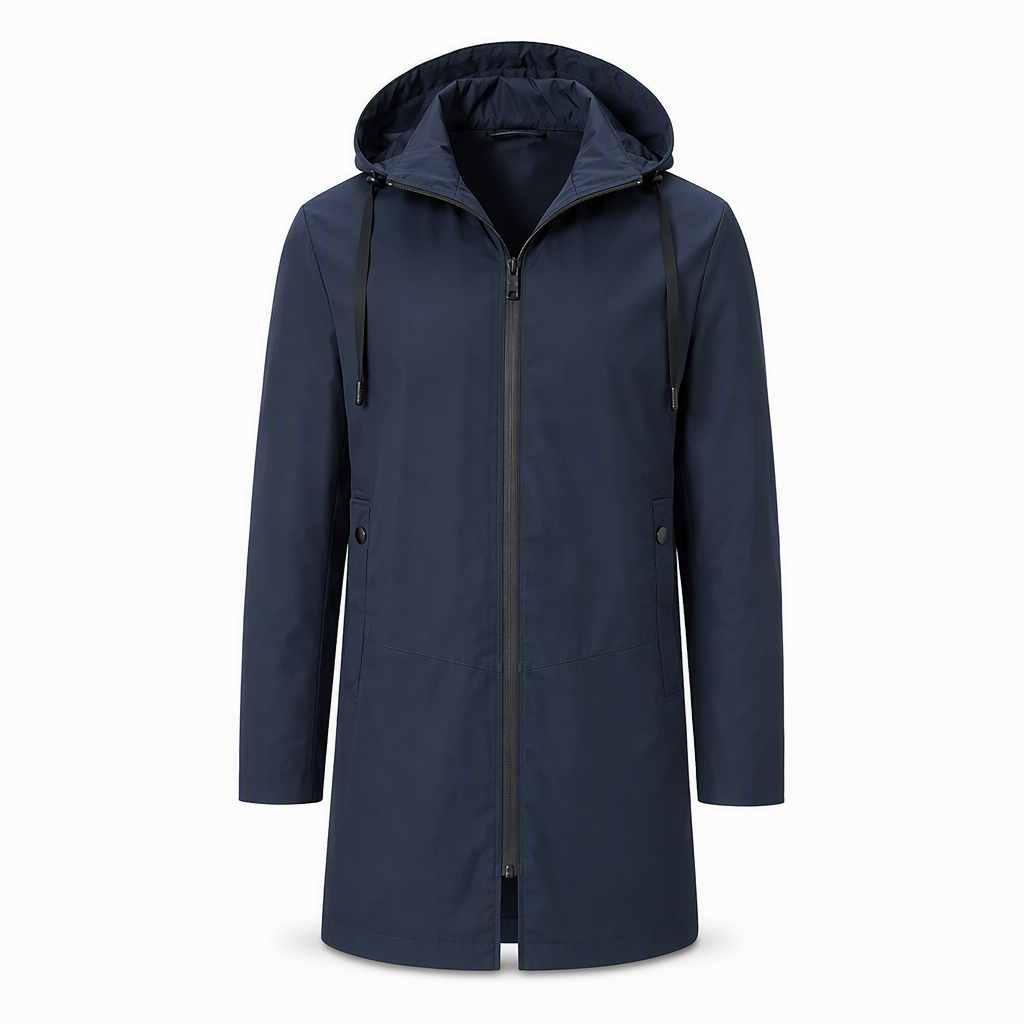 🏷️ Everyday Protection | Men's Hooded Slim-Fit Windbreaker Coat