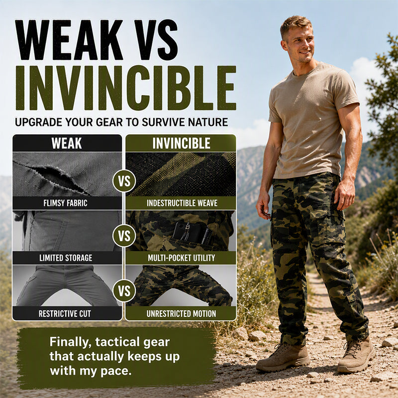 Men's Multi-Pocket Camouflage Cargo Pants