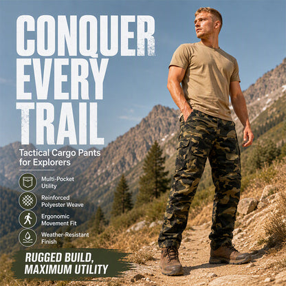 Men's Multi-Pocket Camouflage Cargo Pants