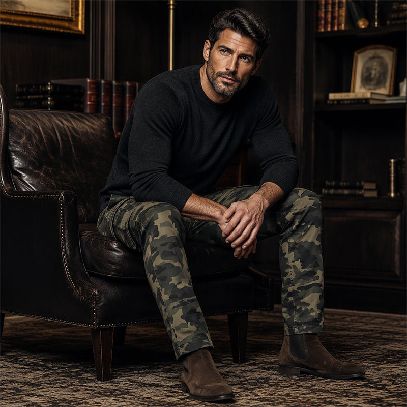 Men's Multi-Pocket Camouflage Cargo Pants