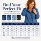 Women's Ruffle Collar Puff Sleeve Denim Top
