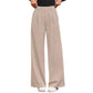Women's High-Waist Pleated Wide-Leg Trousers