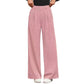 Women's High-Waist Pleated Wide-Leg Trousers